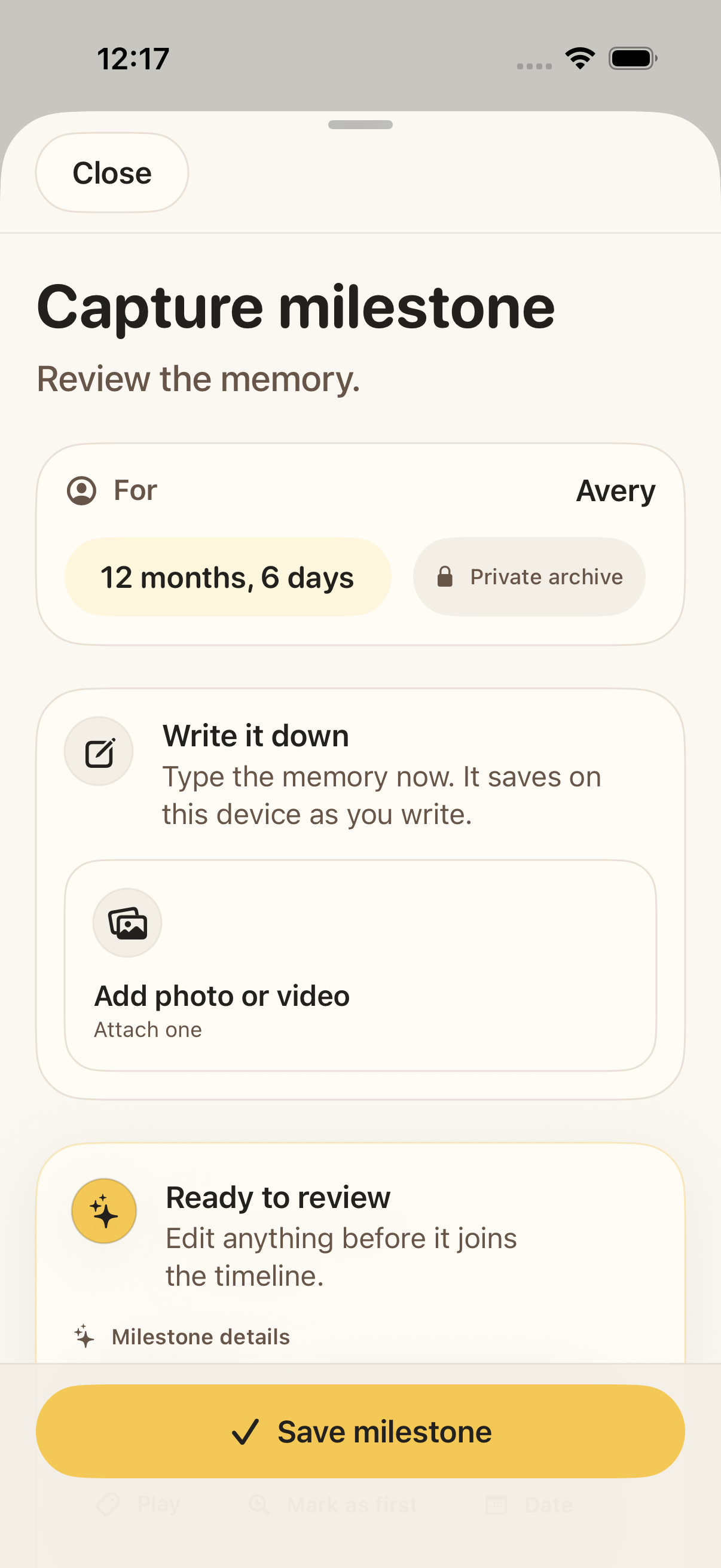Real Littlemark draft review screenshot